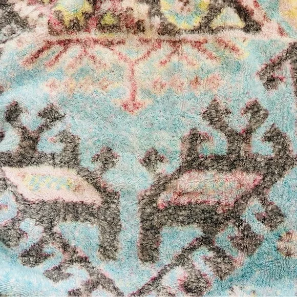 Fresco Towels Aztec Pink/Blue Extra Large Tote Bag Gorgeous! - Picture 2 of 6